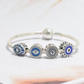 DIY 925 Sterling Silver Charm Bracelet with Zircon Lucky Pendant Accessories