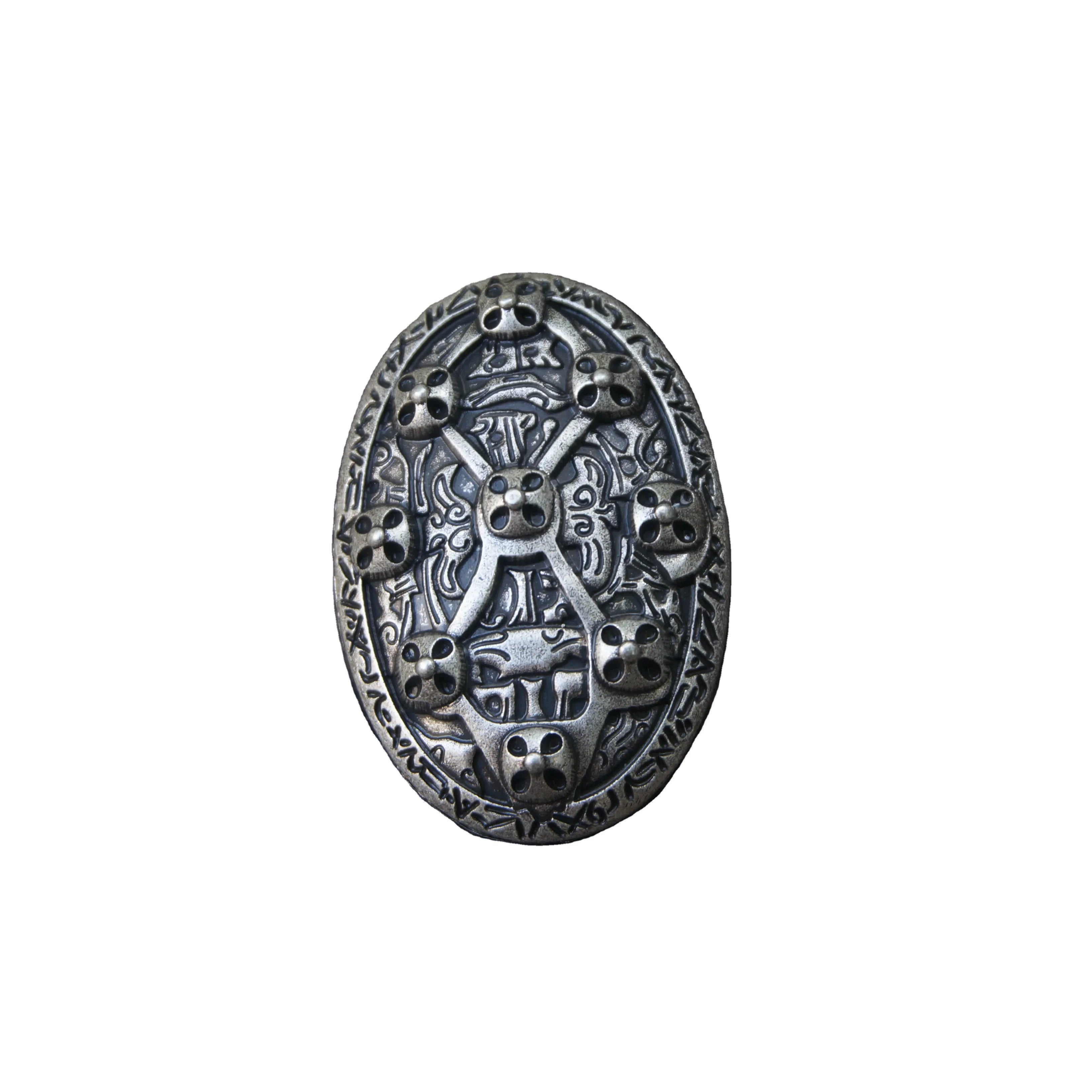 Norse Viking  Shield Symbol Celtic Vintage Brooch