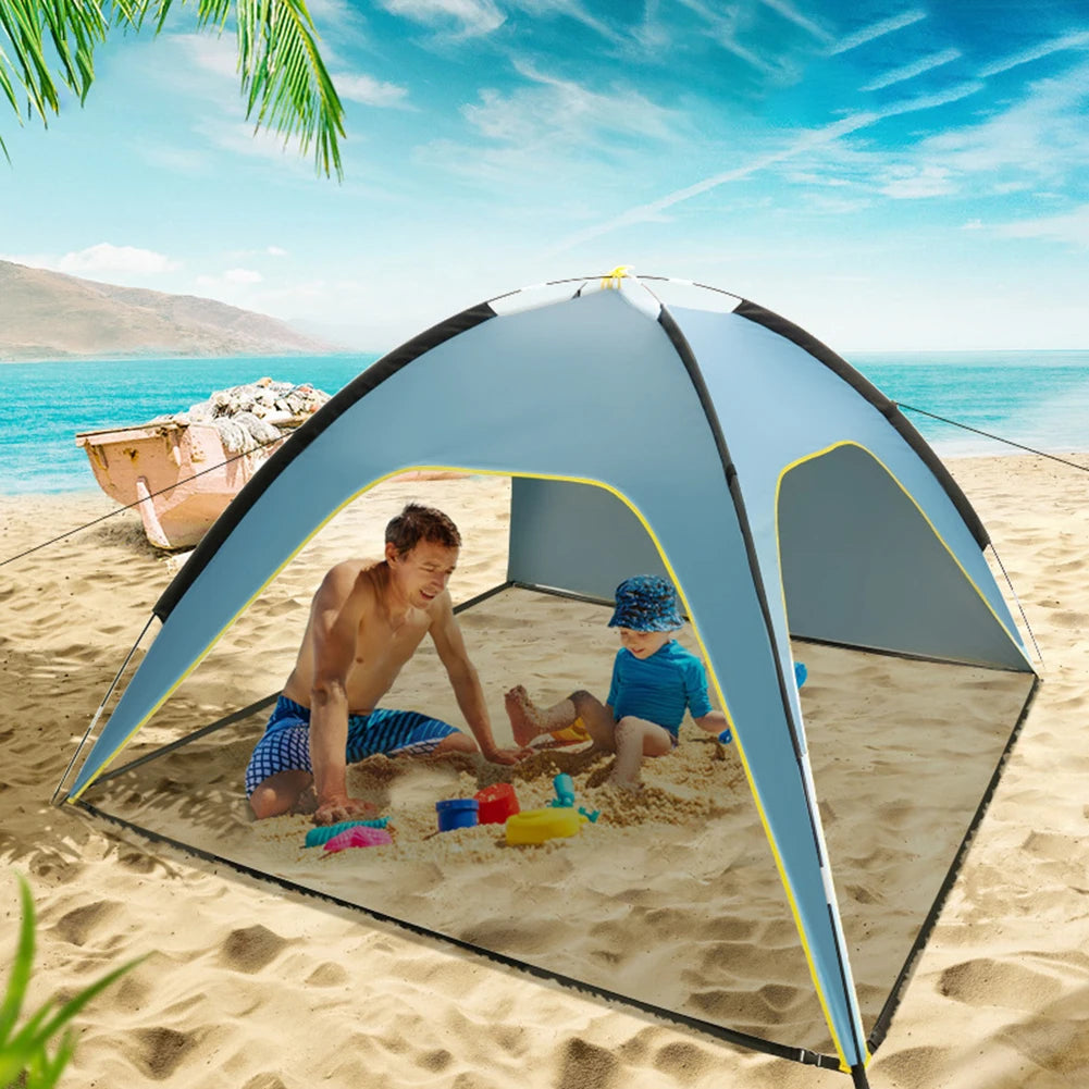 Beach Tent Sun Shelter With SPF UV 50+ Protection Outdoor Camping Beach Sun Shelter Canopy Shade Sport Trip Fishing Picnic