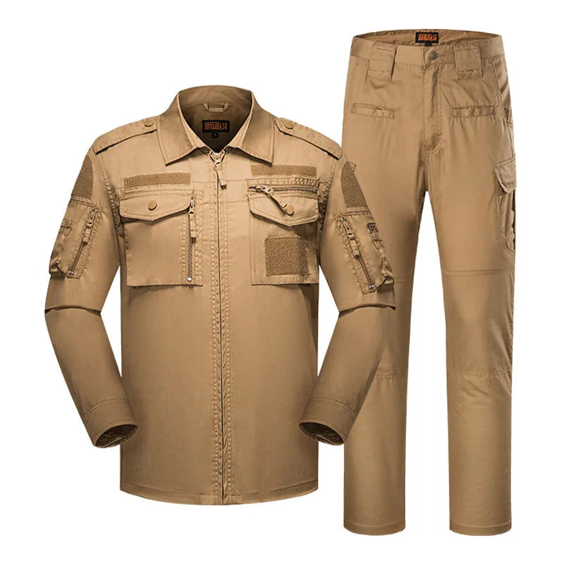 Khaki Green Outdoor Digital Customized Tactical Desert Tiger Stripe 728 Gear Sets Suits Camouflage Tactical Combat Uniforms