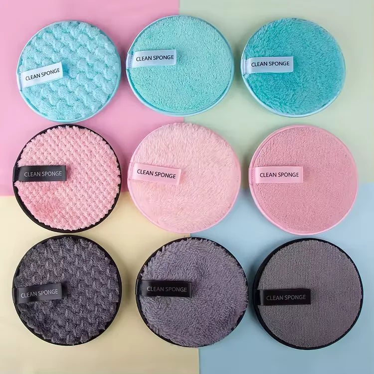 Microfiber Makeup Remover Pads Reusable Face Pads for All Skin Types Makeup Wipes for Facial Cleansing