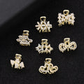 Wholesale Korean Metal Alloy Pearl Hair Claw Clip Gold Small Hair Clips Accessories for Baby Girls Kids Women