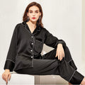 Fung 6001 Wholesale for Christmas or Party Red Full Length Women Pyjama Silk Satin Women's Two Piece Set Pajamas Sleepwear