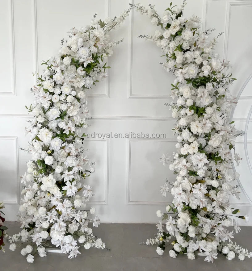 Realistic Scented Artificial Flowers for Wedding Arch Pink White Orange Floral Arrangement for Thanksgiving Backdrop or Rows