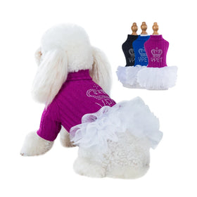 OEM/ODM Small Puppy Pet Dress Clothes Outfits Dresses Lovable Dog Custom Dog Clothes