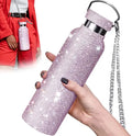 Luxury Crystal Water Bottles Vacuum Cup Rhinestone Fashion Creative Gifts Thermos Bottle With Diamond