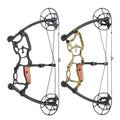 Shooting Compound Bow Both Steel Ball and Arrows Can Use Archery Hunting Competition Triangle Mini Wheel Pulley Compound Bow