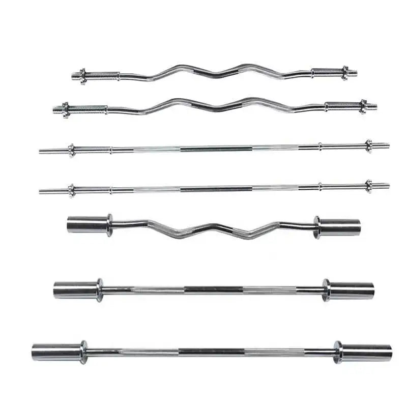 Health & Fitness 1.2-2.2m Threaded Chrome Barbell 50mm Diameter with Ring Collars 5kg/10kg/20kg CLD CLD-DBB29