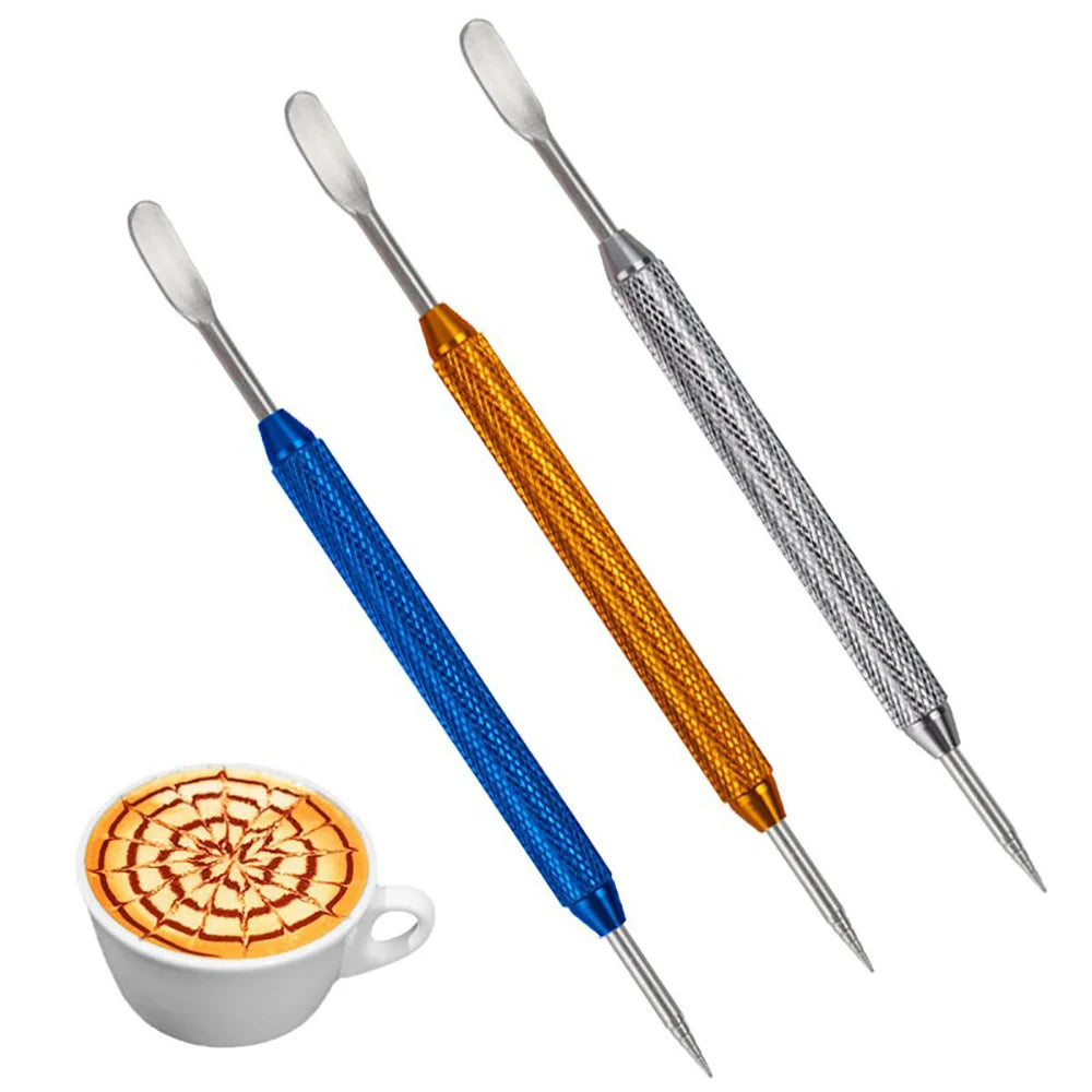 Customized Fancy Coffee Pull Stitch Stainless Steel Color Drawing Needle Professional Drawing Needle