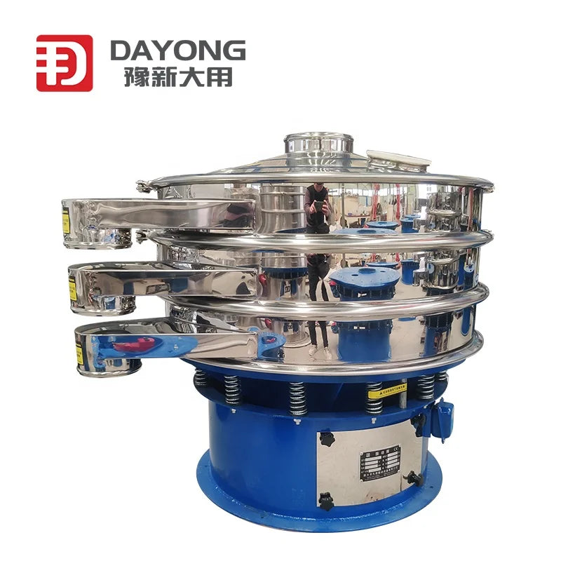 Factory Price Rotary Vibrating Sieve Shaker for Cassava Powder Steel Screen with Motor for Food Processing and Farm Industries