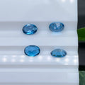 Oval Shape 4x3mm~10x8mm Good Quality Faceted Cut Loose Gemstones  Wholesale Prices Jewelry Making Natural London Blue Topaz