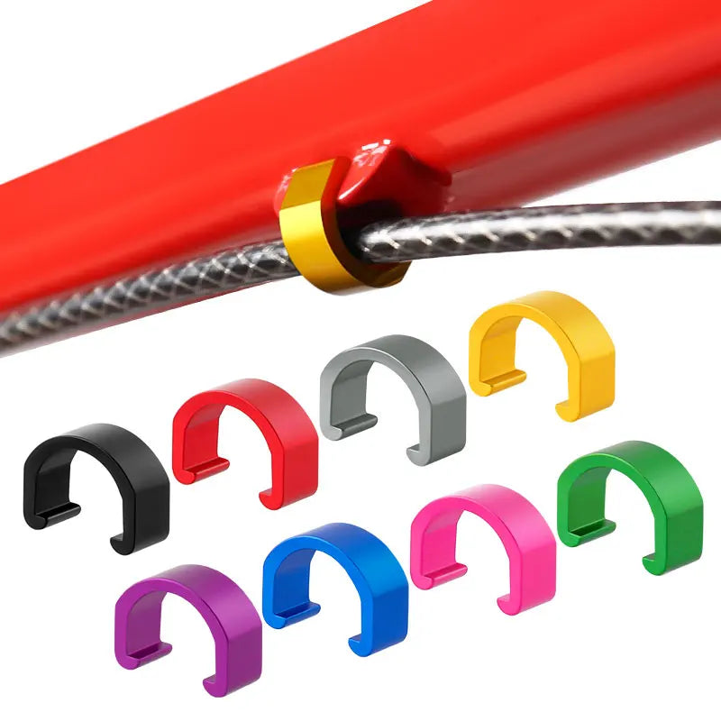 MUQZI Bike Brake Shifter Cable Fixed Buckle Aluminum Alloy Bicycle Frame Cable Guides C Clips