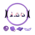 Set of 5pcs Yoga Circle Elastic Belt and EVA Ring Pilates Ball Training Suits Essentials