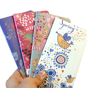 Hot Sell Flowers and Birds Cover Kraft Inner Pages Notebook for Students