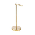 Stand Stainless Steel Pedestal Tissue Roll Holder Free Standing Bathroom Toilet Paper Holder