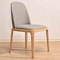 Hot Selling Restaurant Furniture Solid Wood Dining Chair Oak Ash Leather Modern Simple Home Nordic Bedroom Backrest Dining Chair