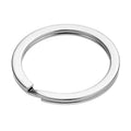 Wholesale Stainless Steel Split Rings Double Loop Keychain Key Ring Flat Key Holder 20mm 25mm 28mm 30mm