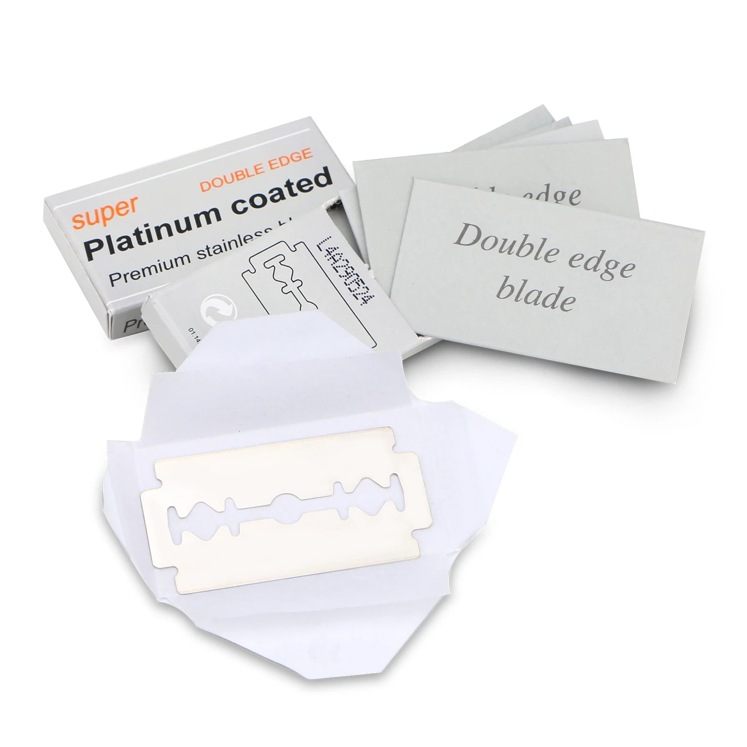 Platinum Coated Double Edge Blade Safety Razor Blade Stainless Steel Box Packed Read to Ship
