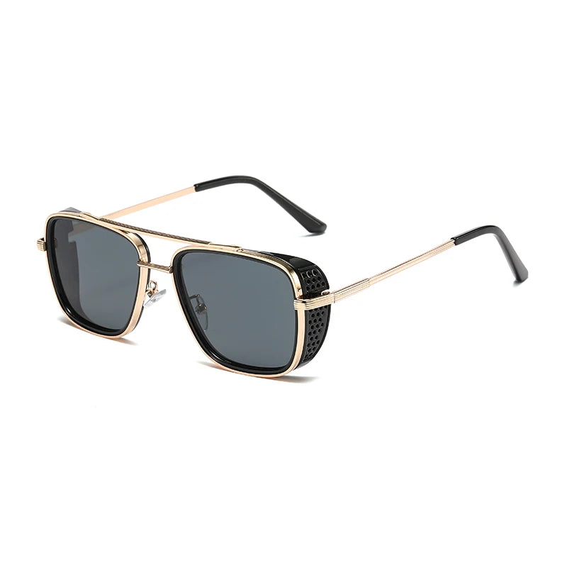 S2535 Uv Protection for Travel Driving Wholesale Women Luxury Designer Round Frame Metal Sunglasses Men Steam Punk Sunglasses