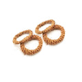 Natural Round Circle Ring Coconut Bowl Button Keep Stable Coconut Bowl Rope