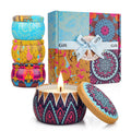 Hot Sales Wholesale Luxury Gift Set Metal Aroma Tins Jar Candle Natural Soy Wax Scented Candles