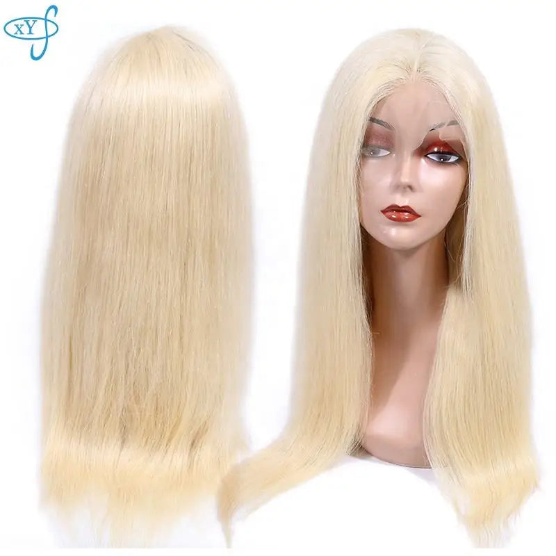 XYS 613 Blonde Transparent 13X4 Lace Frontal Wig Virgin Human Hair 613 Glueless Lace Wigs 613 Lace Frontal and Bundles