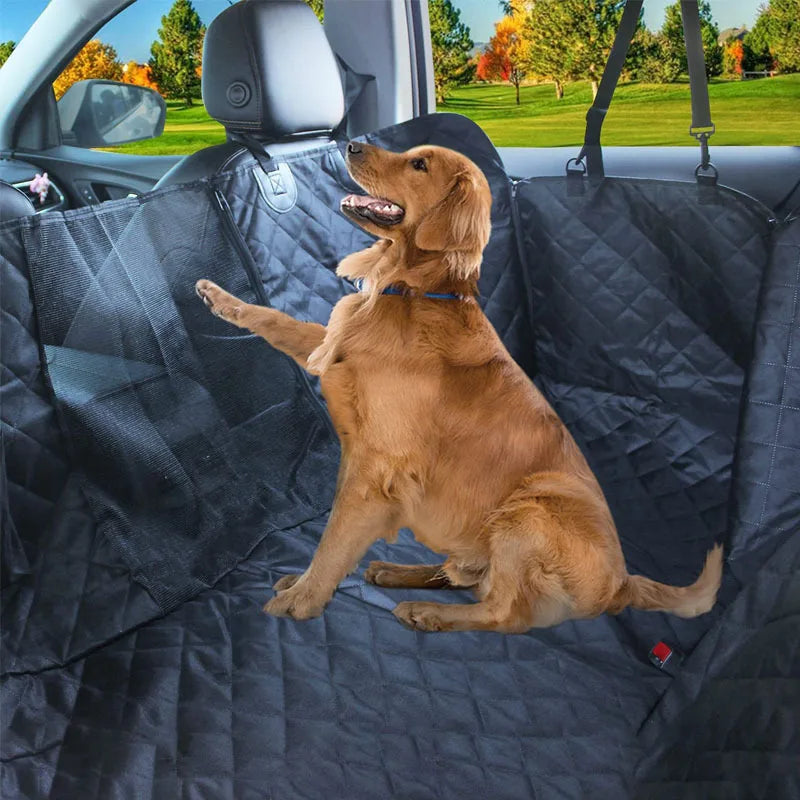 Extended Dog Car Seat Cover Car Bed Pet Backseat Cover Waterproof and Anti-Slip Pet Mat for Car SUV Truck Dog Products