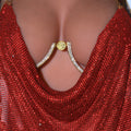 GT New Design Fashion Diamond-encrusted Angel Chest Brace GT Hot Selling Bling Bling Chest Support Brace Body Jewelry