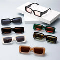 Style Wholesale Retro Fashion Trend Personality Wide Leg Shades Sun Glass Small square Frame Uv400 Sunglasses for Ladies Women