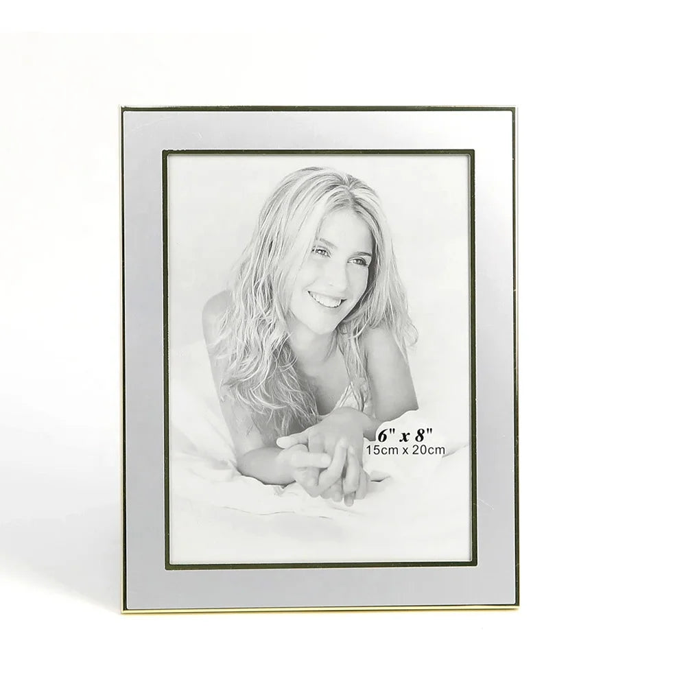 Wholesale Stainless Steel Metal Photo Frame 8 10 Inches A4 Wall Hanging Picture Frame for Table Home Decoration