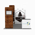 Quick Assemble Aluminum Tension Fabric Full Color Custom 10x10 Portable Tool Free Expo Trade Show Booth Exhibition