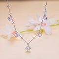 Factory Wholesale One Carat Moissanite Clavicle Chain Ladies Light Luxury High End 925 Sterling Silver Necklace for Women