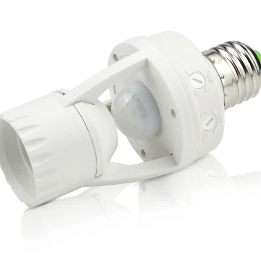 E27 PIR Motion Sensor Light Socket LED Lamp Base Intelligent Switch Light Bulb Lamp Holder