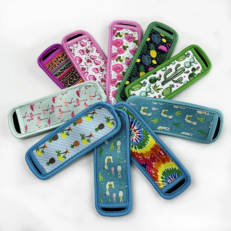Wholesale Neoprene Sublimation Printing Insulated Sleeve Popsicle Holder Sleeves Popsicle Bags Ice Pop for Kids