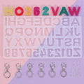 Wholesale Small Alphabet Letter & Number Silicone Multipurpose Mould Transparent Crystal Epoxy Resin for Cake Tools DIY Casting