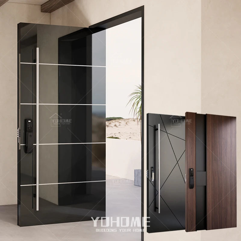 Spanish Steel Security Door Yohome Steel Door for Apartment Stainless Steel Doors Exterior House