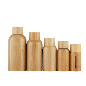 Wholesale High-grade 5ml 10ml 15ml 20ml 30ml 50ml 100ml Bamboo Perfume Essential Oil Dropper Bottle with Bamboo Cap