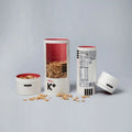 Clear Window Carton Round Box Empty Biodegradable Kraft Craft Cylinder Cardboard Paper Tube Packaging for Tea Oat