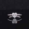Starsgem Fine Jewelry Heart Cut D VS 1CT 14K Gold Engagement Lab Grown Diamond Ring for Women