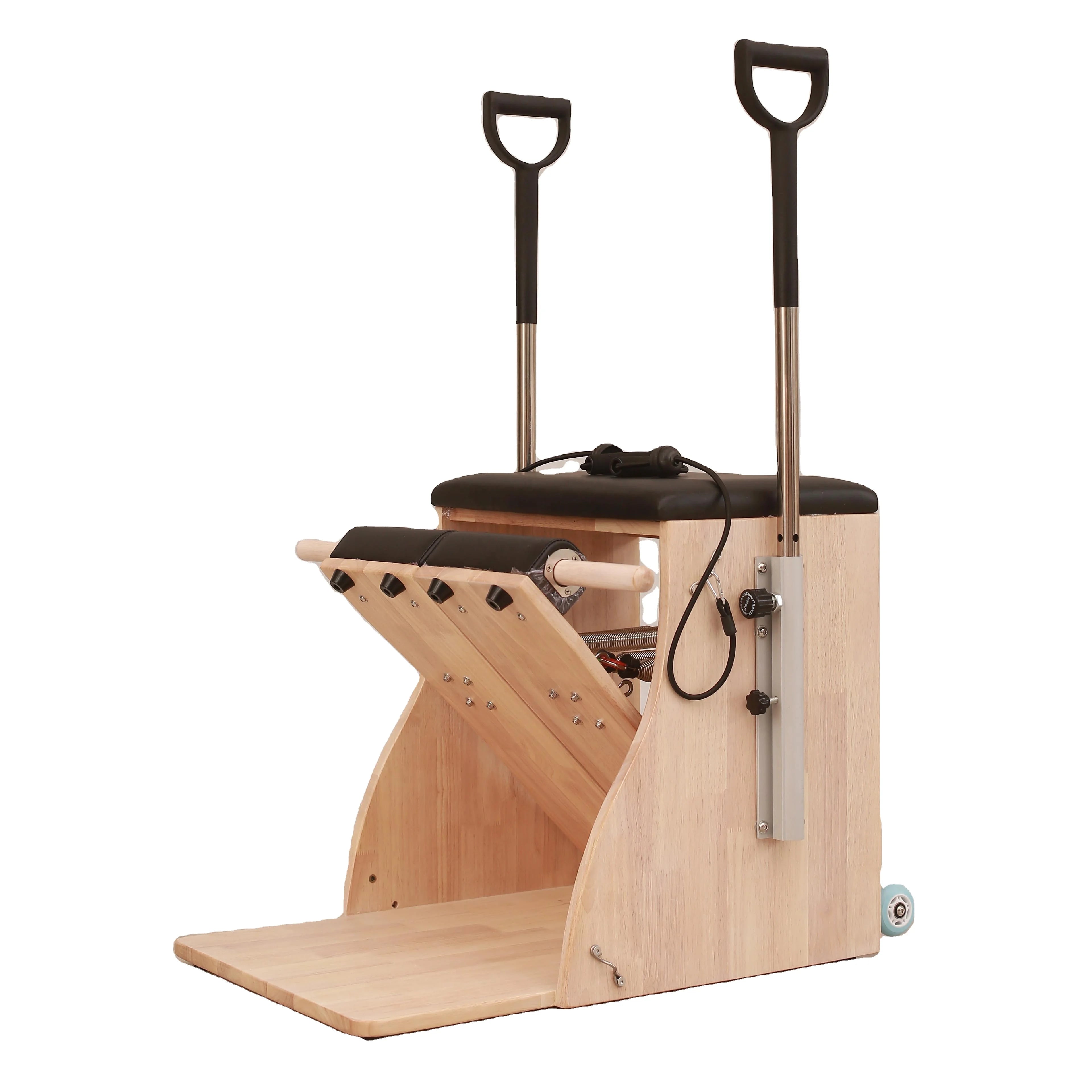Professional Yoga Training Fitness Equipment Machine Maple Wood Pilates Chair Wanda Chair Portable Pilates Steady Chair