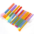 Private Label Multi-Color Thin Makeup Brush Set with Purple for Foundation Eyeshadow Eyebrow Tool Concealer