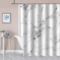 Modern Luxury Marble Shower Curtain Set 12 Hooks Polyester Water-Resistant Fabric Abstract Digital Printed Eco-Friendly LIVING