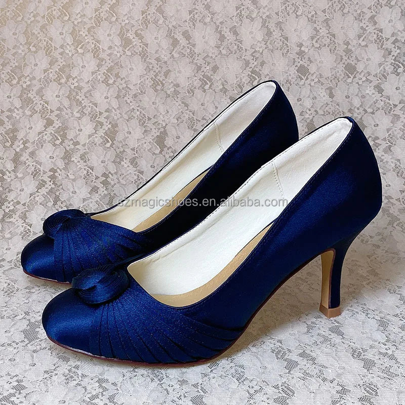 Put Your Name Womens Ivory White Bridal Shoes 8CM