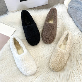 Custom Summer Autumn Winter Fuzzy Fluffy Furry Curly Imitated Lamb Fur Anti-Slip Home Women's for