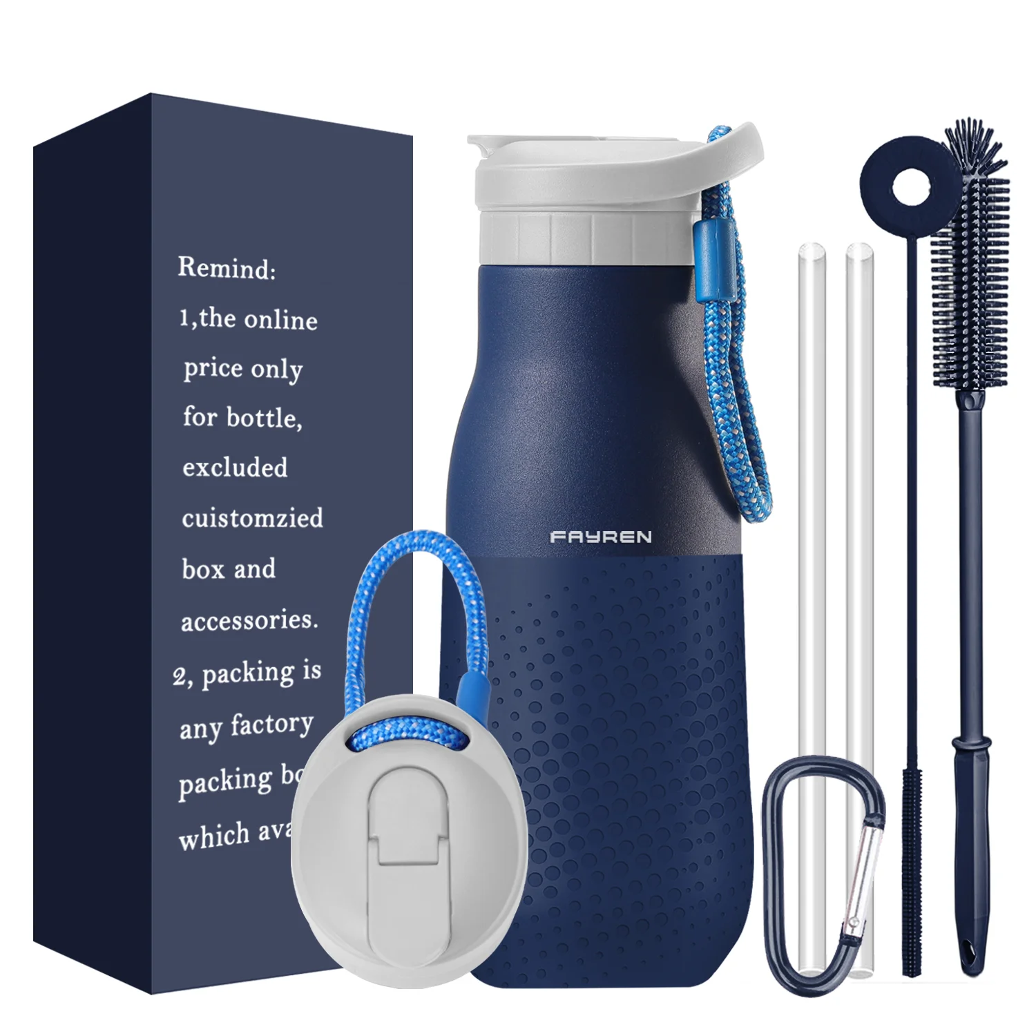 Portable Insulation Water Bottle for Tiny Student Stainless Steel Engravable Water Bottle for Running Exercise