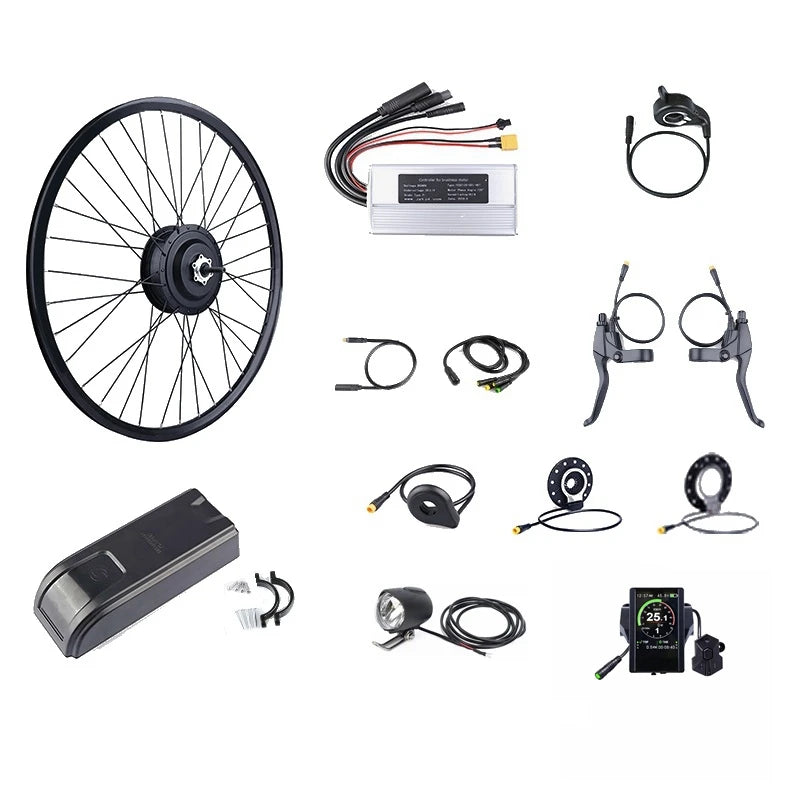 20" 26" 27.5" 700C Electric Wheel Kit 350w 48v Ebike Bafang Geared Hub Motor Kit Waterproof for Electric Bicycle Front Wheel