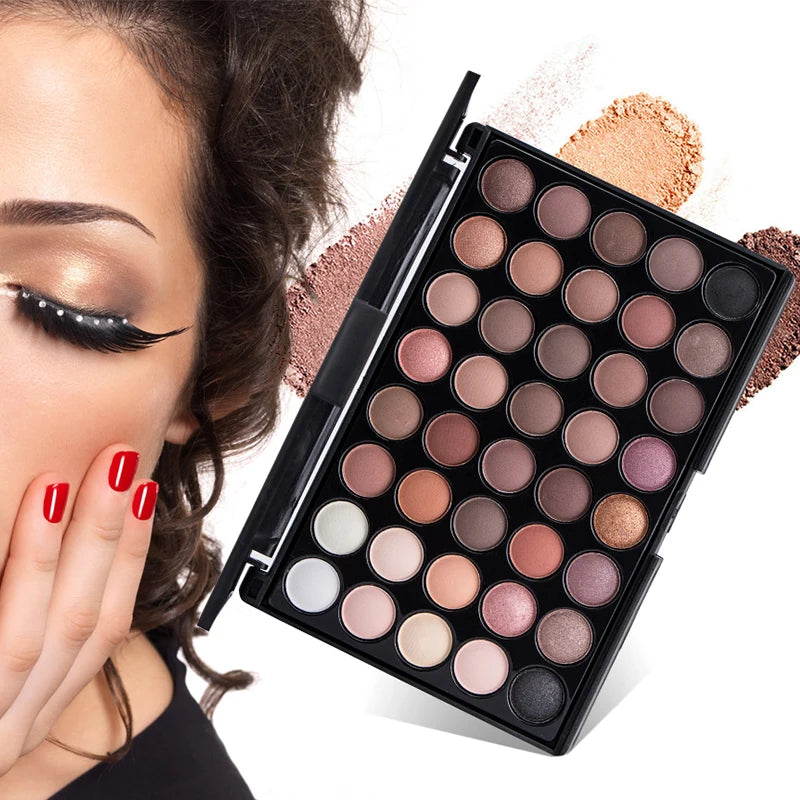 40 Color Matte Shimmer Eyeshadow Palette Professional Cosmetic Eye Makeup Matte Eye Shadow