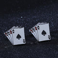 Fashion New Poker Cufflinks for Men French Business Shirt Accessories