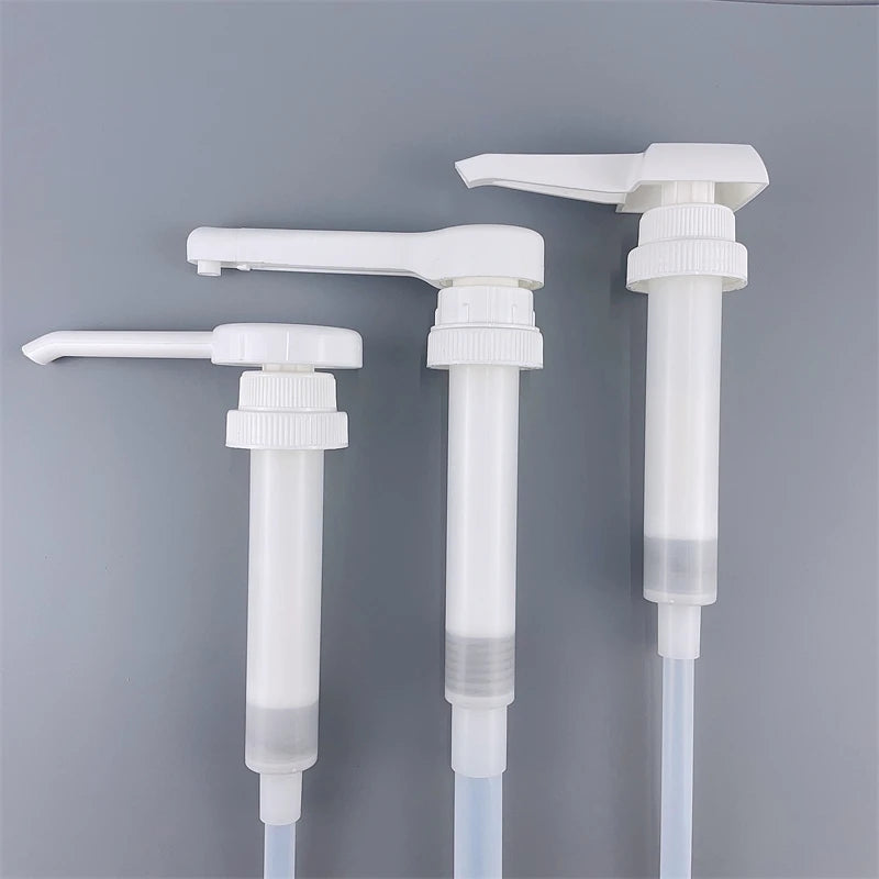 38mm 38/400 48mm 48/400 50/400 Gallon Pump High Output Screw Down Lock Hand Press Sauce Honey Syrup Cream Dispenser Big Dosage