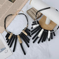 TongLing Italy Latest Sponge Rope Choker Necklace Unique Exaggerated Fashion Short Necklace Gifts for Women